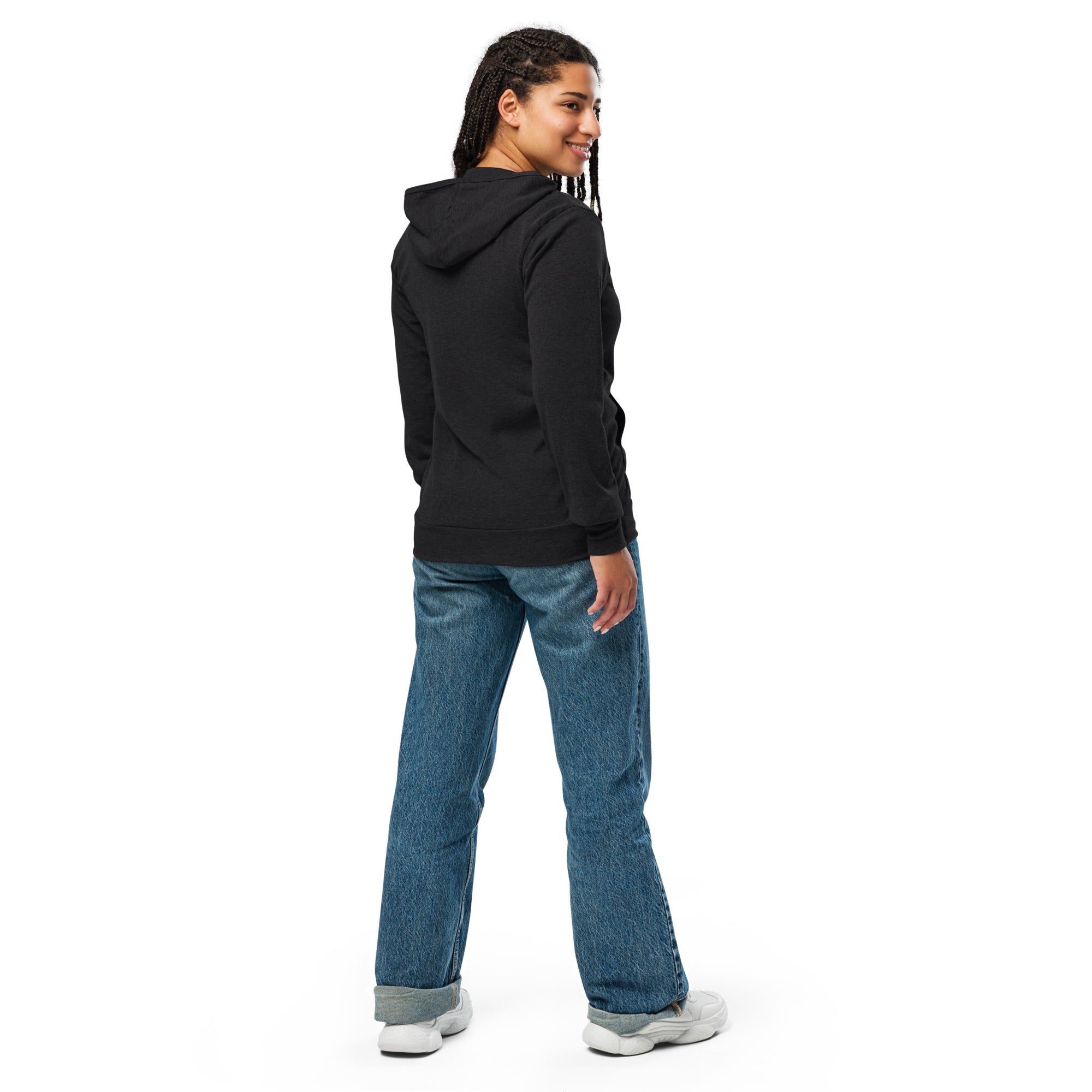 Unisex T-shirt weight zip hoodie